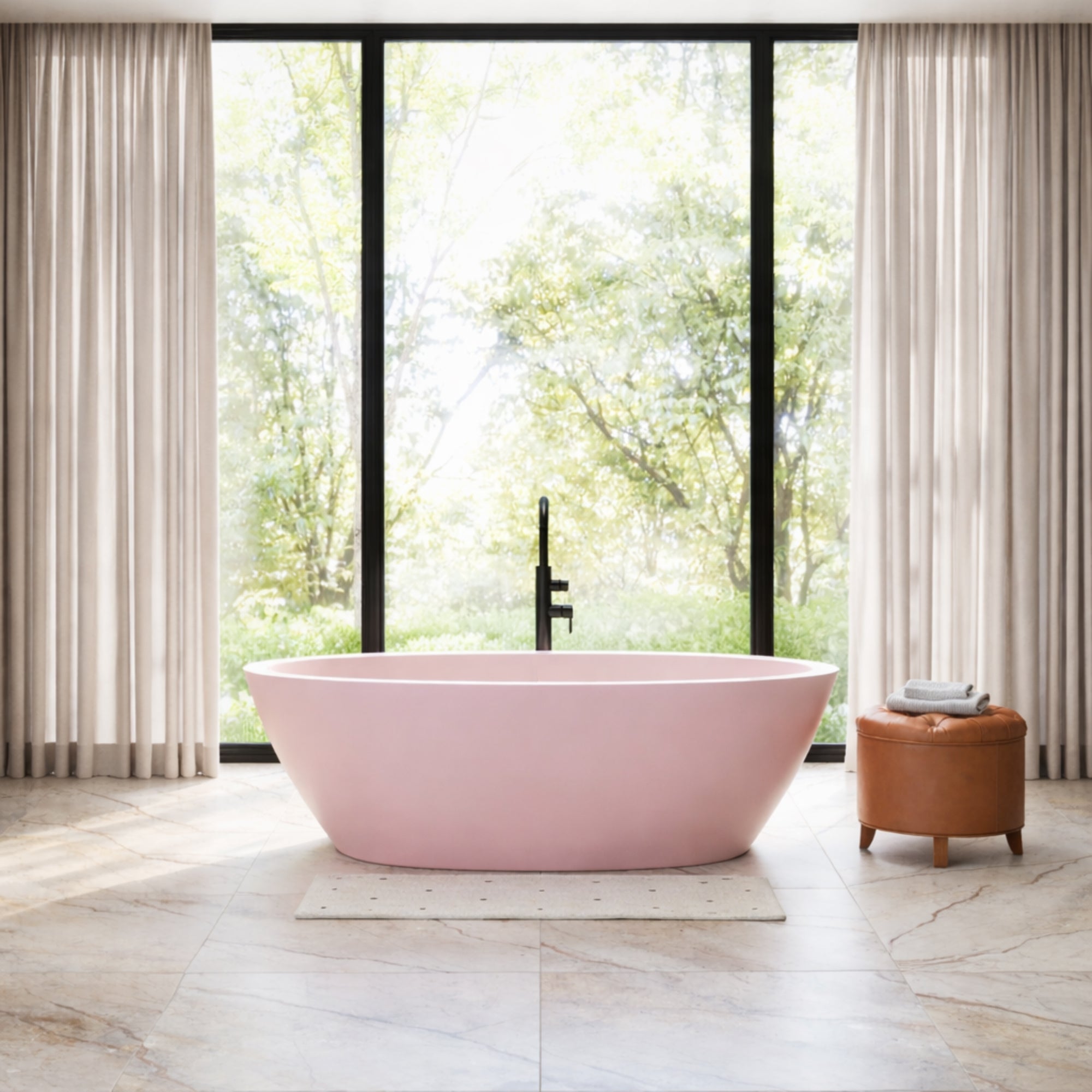 MAIDSTONE | DXV EZE Resin Double Ended Matte Tub