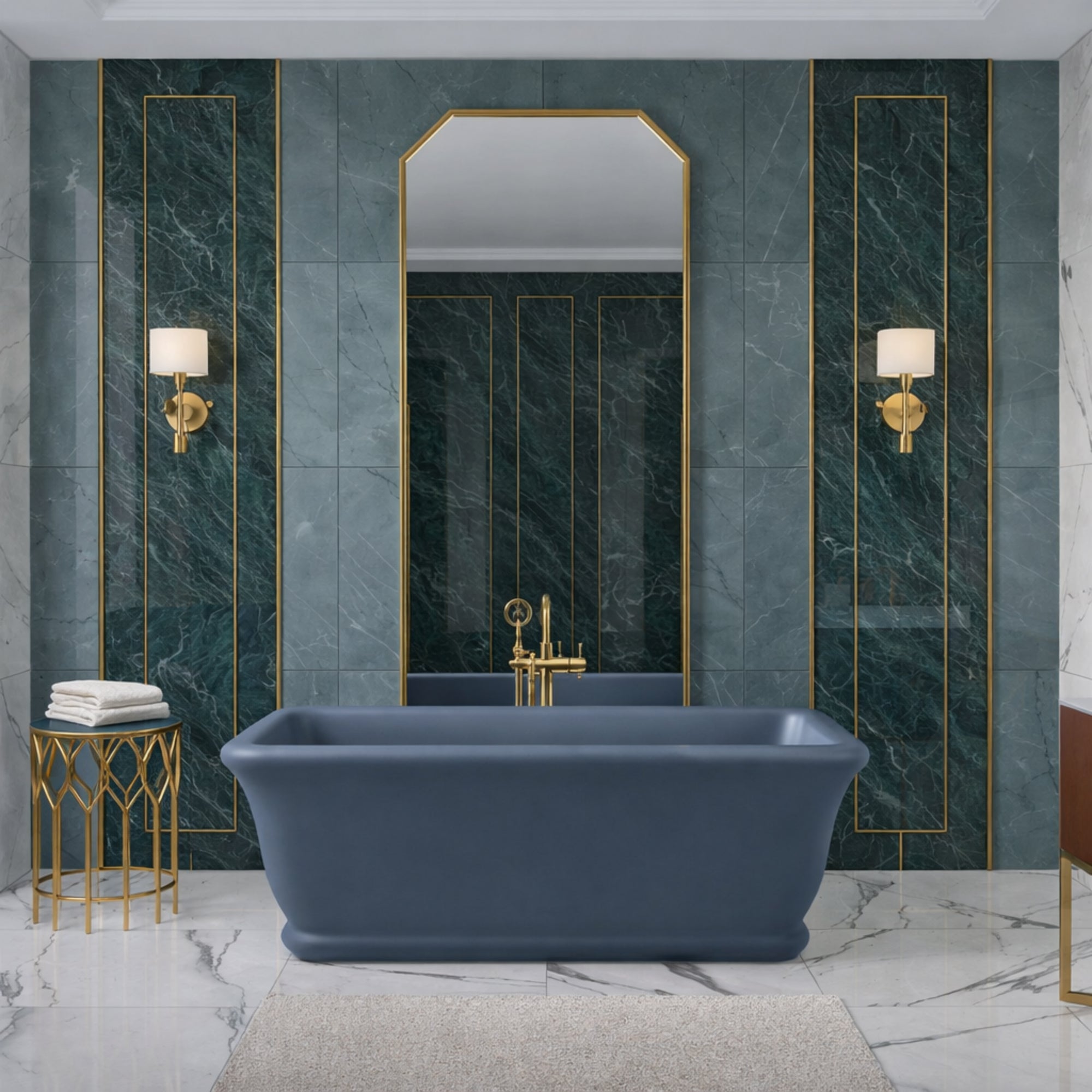 MAIDSTONE | DXV Juliet Resin Double Ended Matte Bathtub