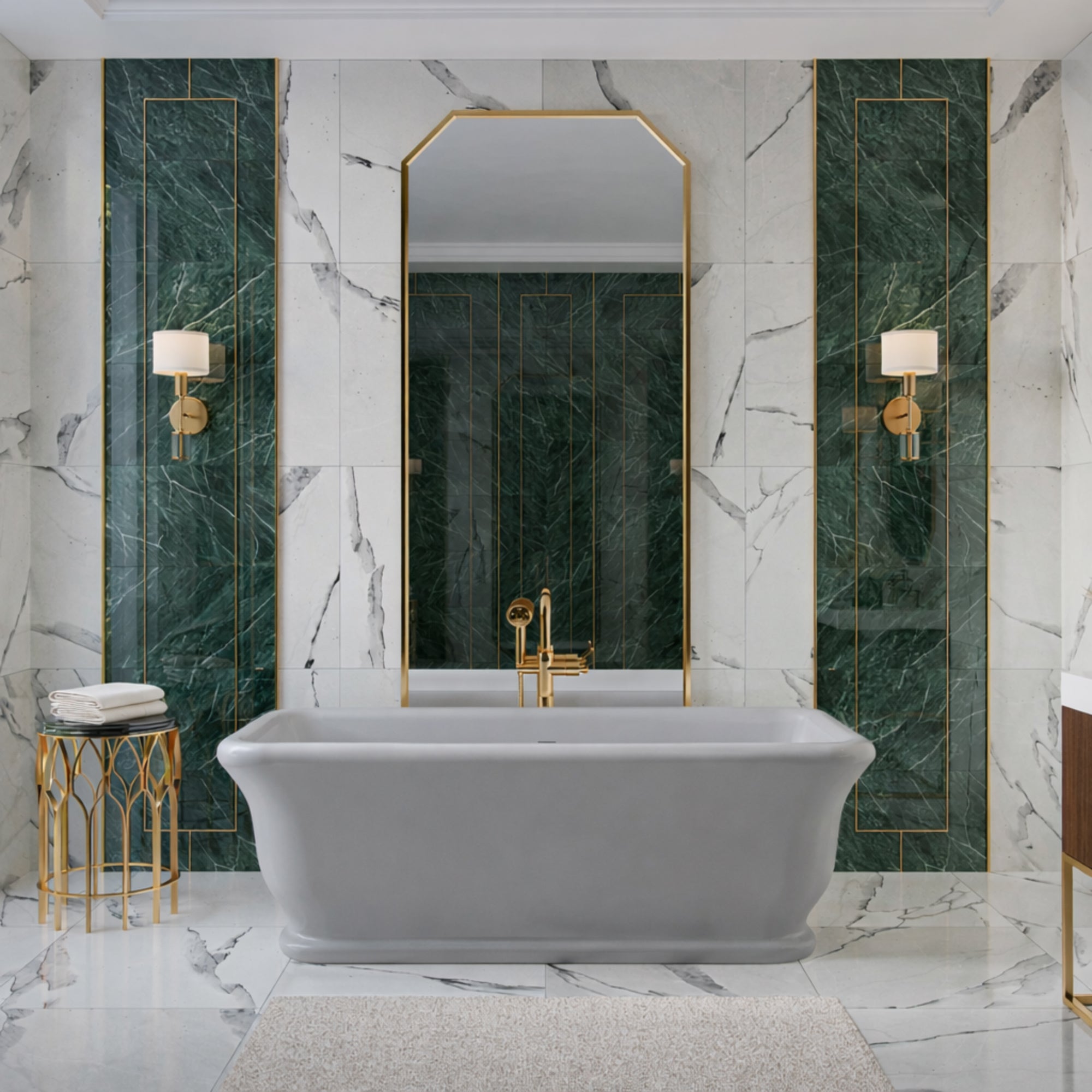 MAIDSTONE | DXV Juliet Resin Double Ended Matte Bathtub