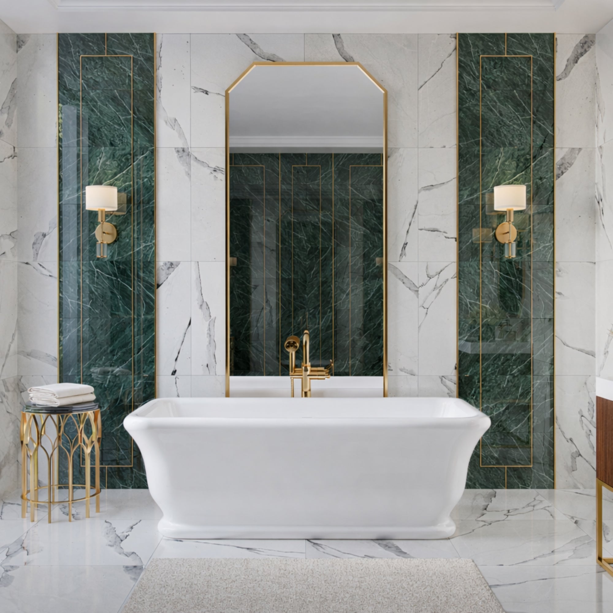 MAIDSTONE | DXV Juliet Resin Double Ended Matte Bathtub