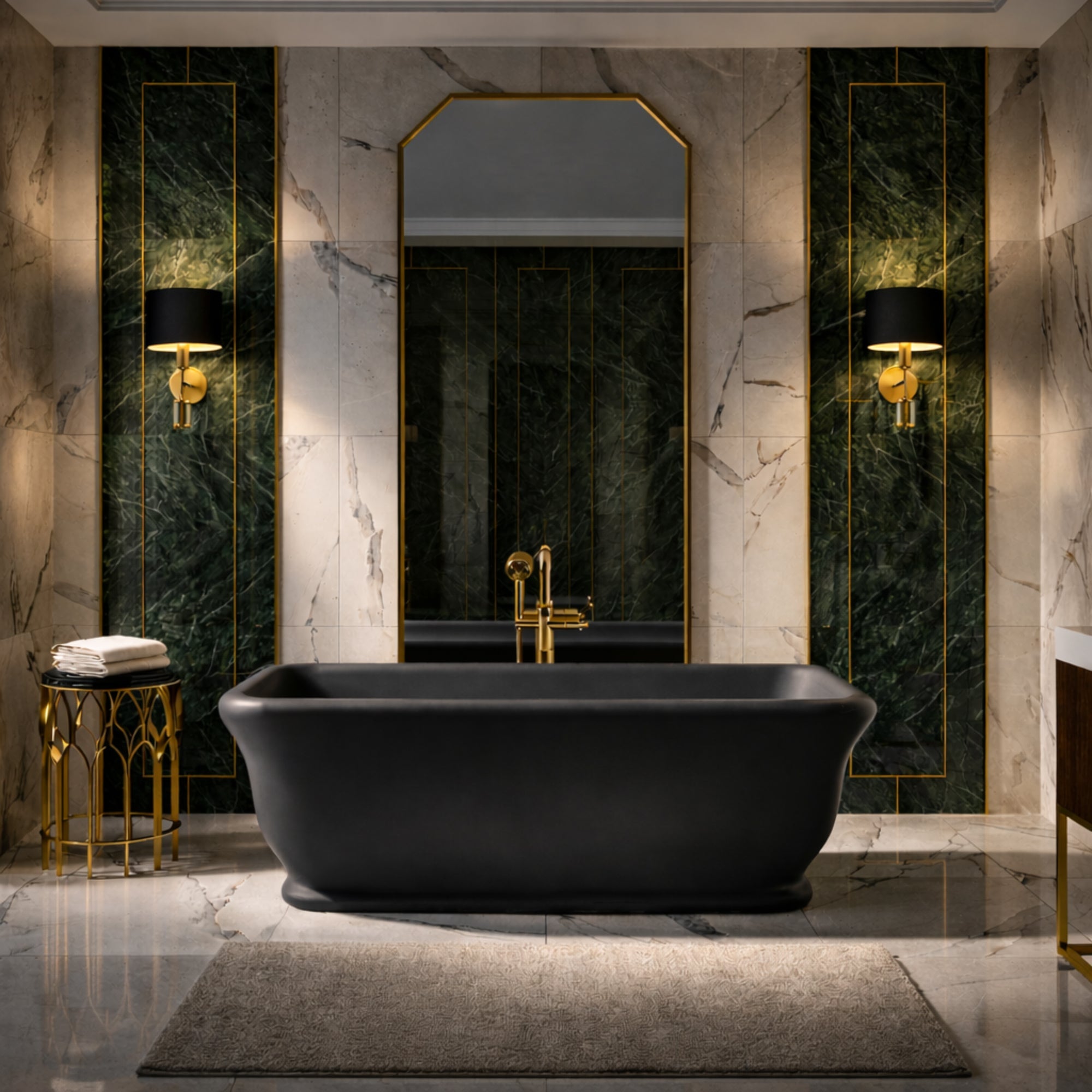 MAIDSTONE | DXV Juliet Resin Double Ended Matte Bathtub
