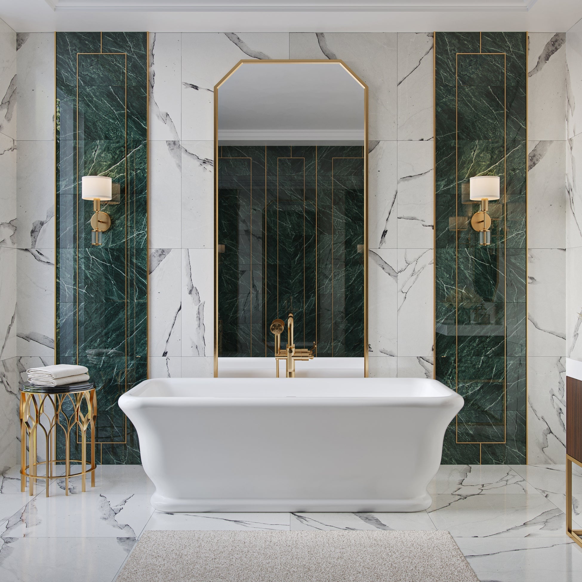 MAIDSTONE | DXV Juliet Resin Double Ended Matte Bathtub