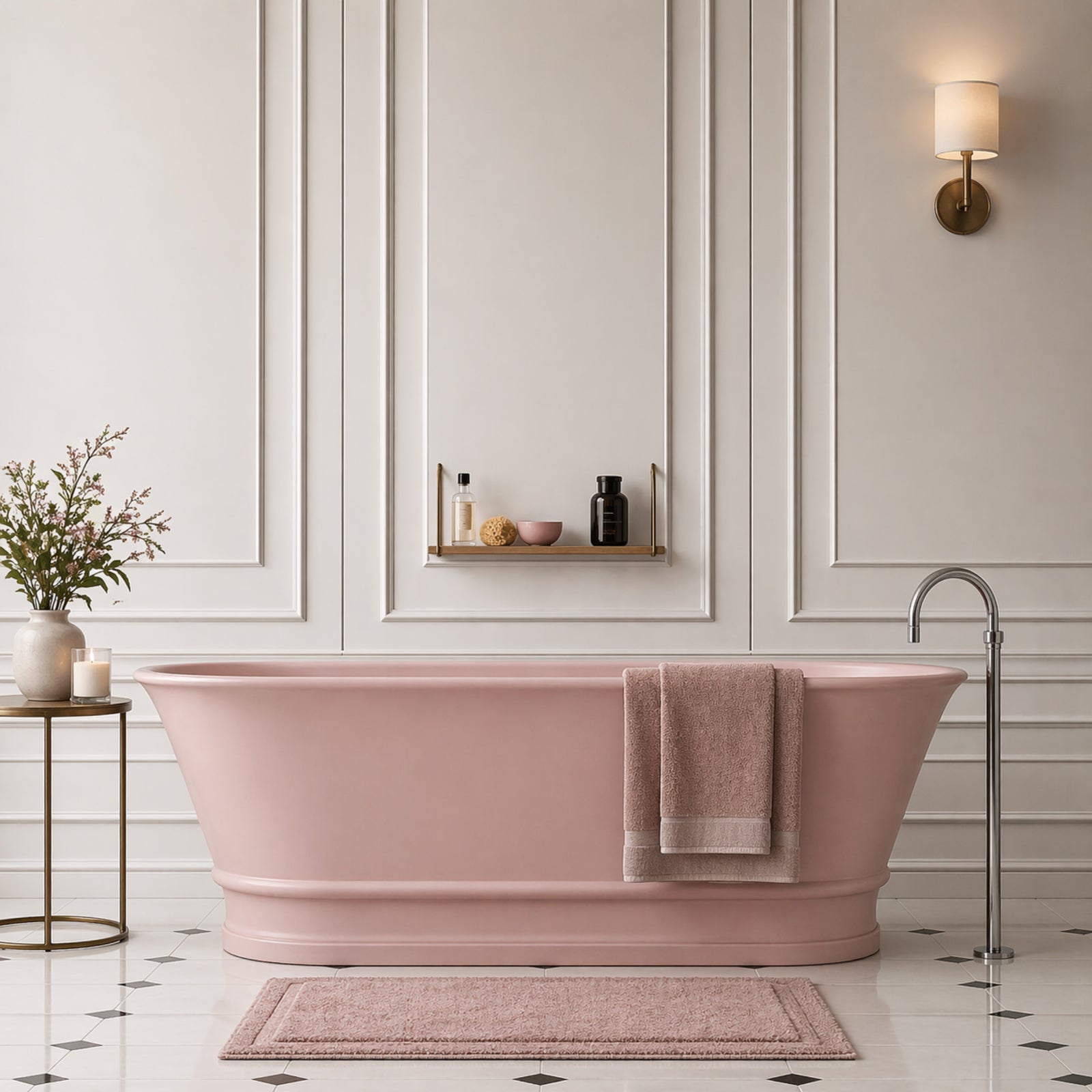 MAIDSTONE | DXV Antibes 68 Inch Resin Double Ended Matte Tub