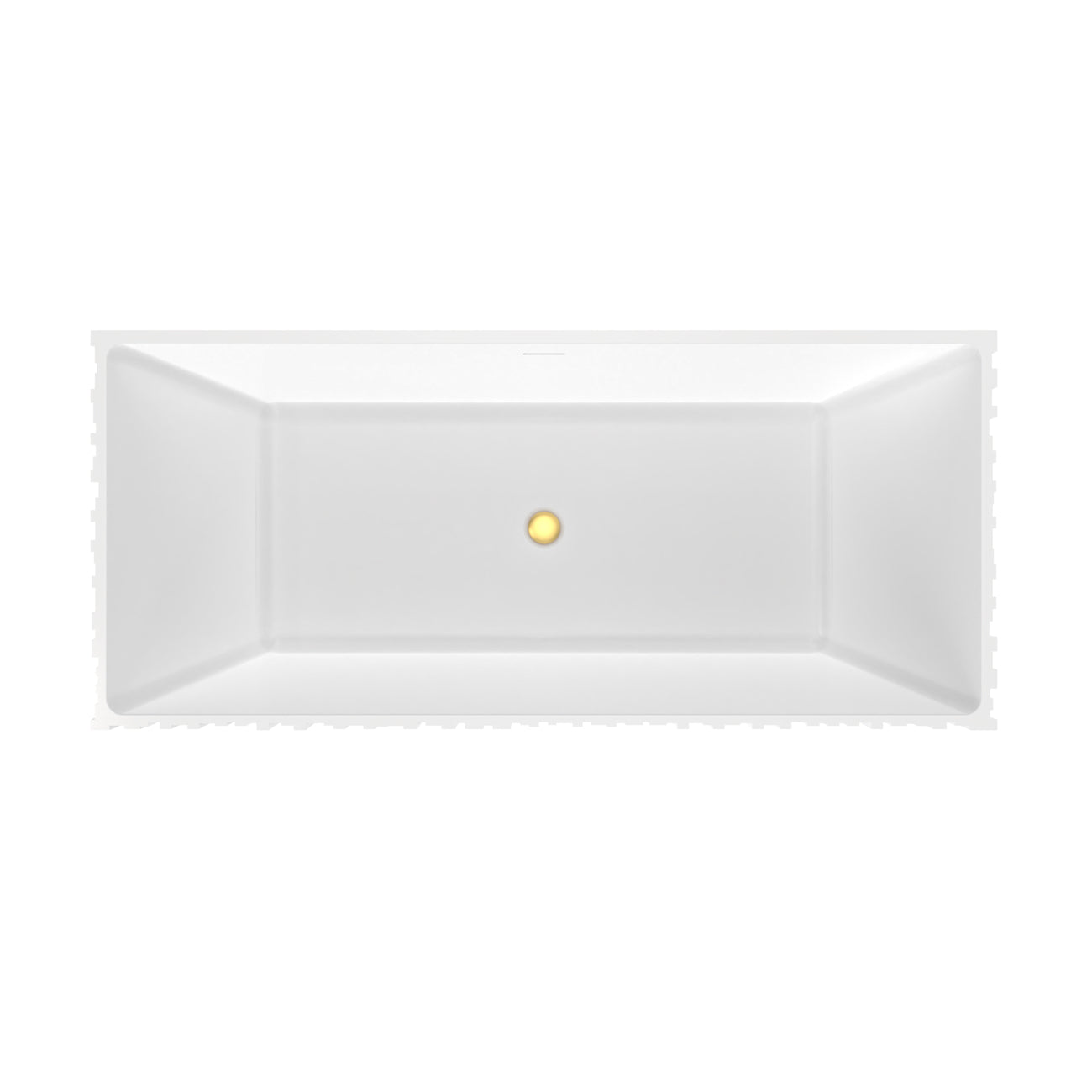 MAIDSTONE | DXV Jaylin Vertical 67 Inch Solid Surface Fluted Freestanding Tub