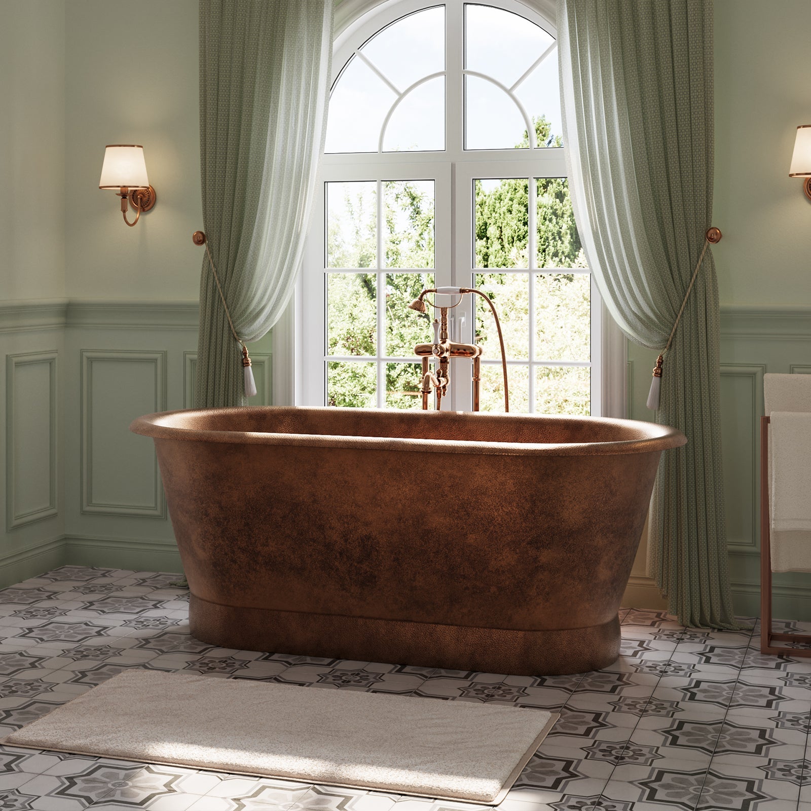 MAIDSTONE | DXV Roderick Copper Double Ended Bathtub