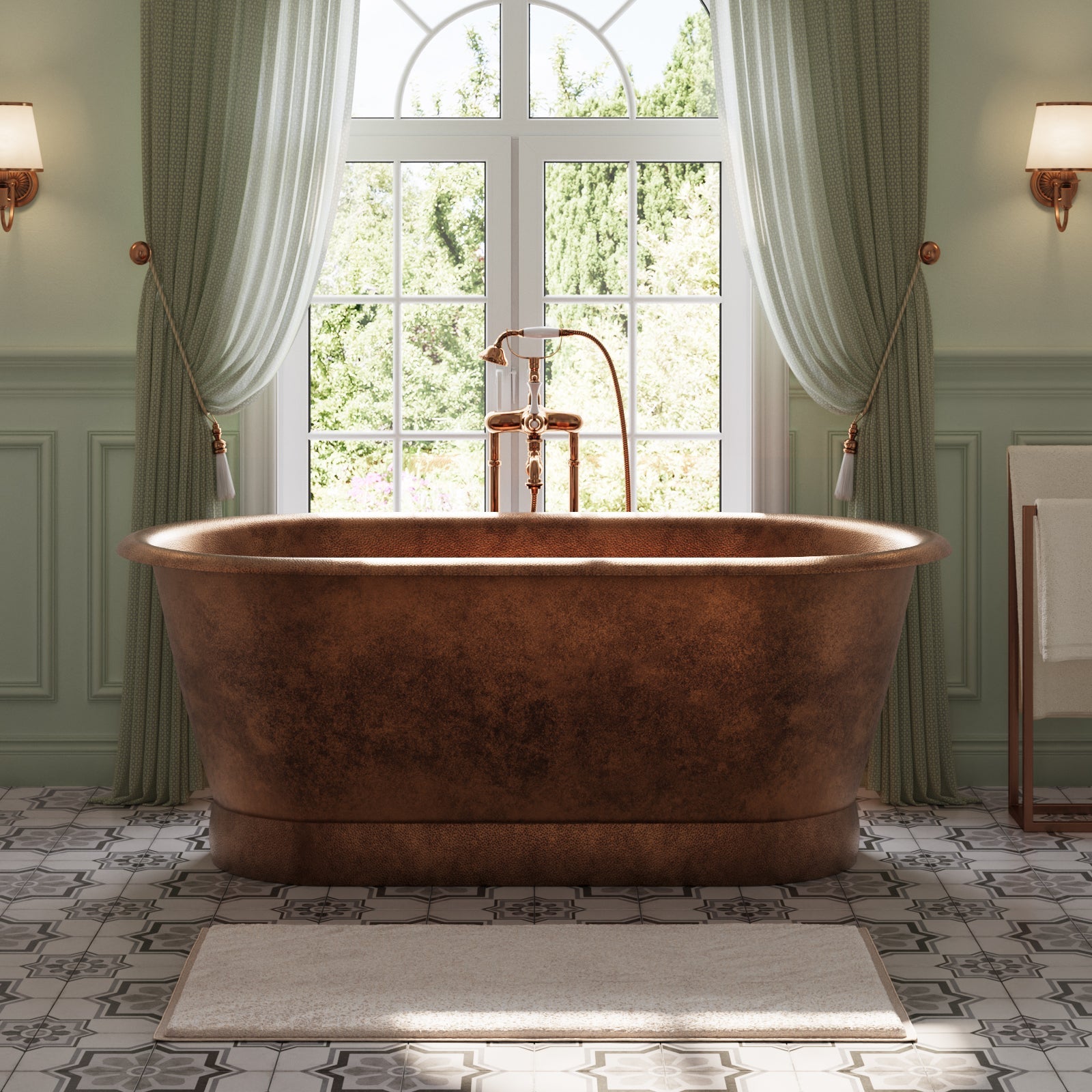 MAIDSTONE | DXV Roderick Copper Double Ended Bathtub