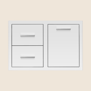 Summerset 33" 2-Drawer & Trash or LP Tank Pullout Drawer Combo, DC2-33LP