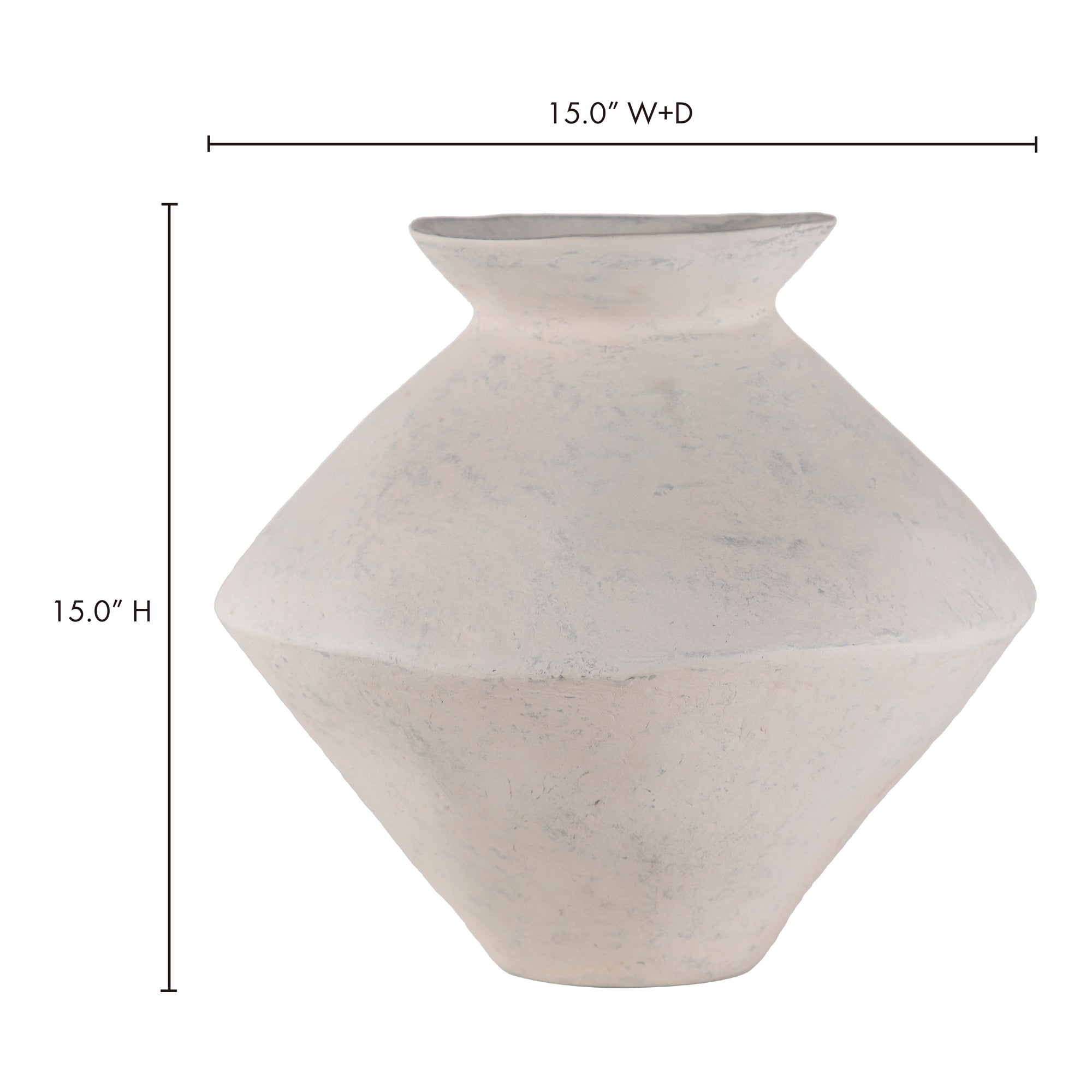 Moes Raja Medium Decorative Vessel White DD-1036-18