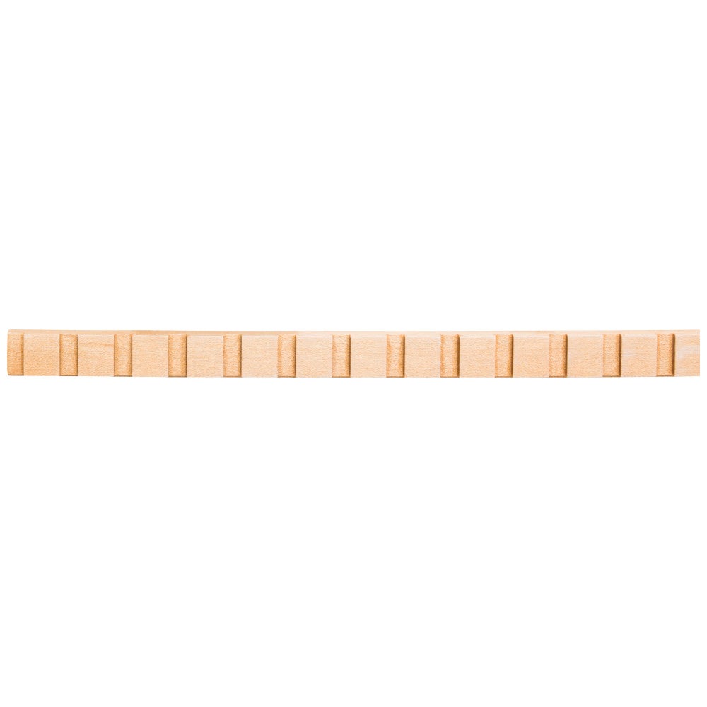 1/4" D x 5/8" H Oak Dentil Moulding