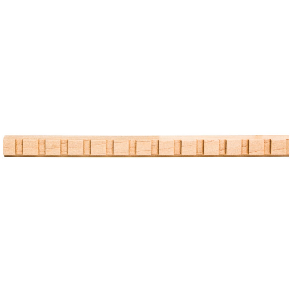 1/2" D x 3/4" H Alder Dentil Moulding