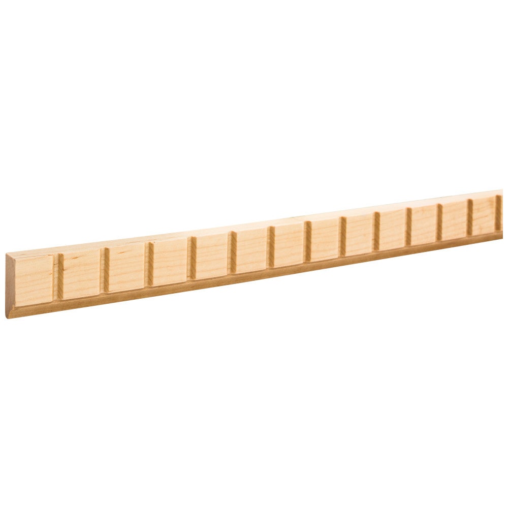 1/2" D x 1-1/4" H Hard Maple Dentil Moulding