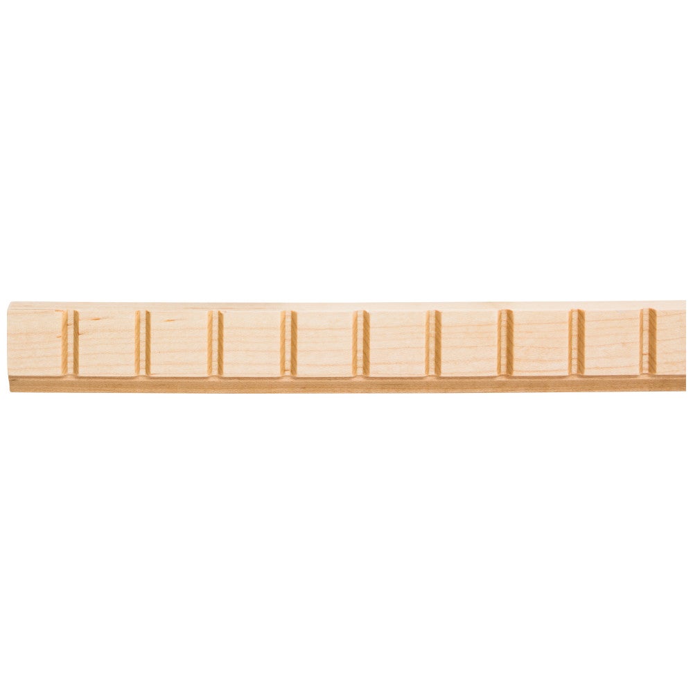 1/2" D x 1-1/4" H Hard Maple Dentil Moulding