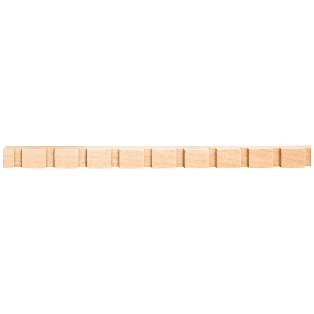 3/8" D x 9/16" H Poplar Dentil Moulding