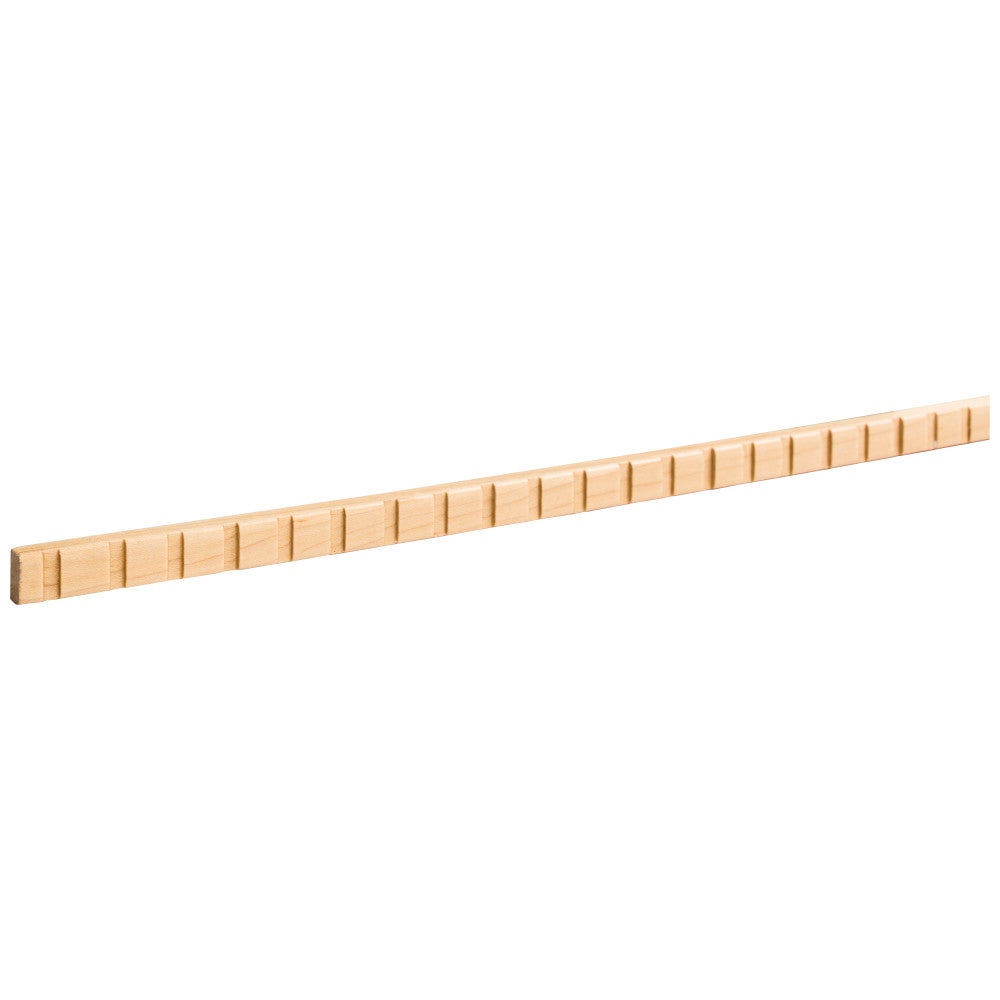 1/4" D x 1/2" H Oak Dentil Moulding