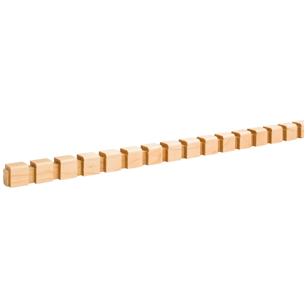 1/2" D x 5/8" H Cherry Dentil Moulding