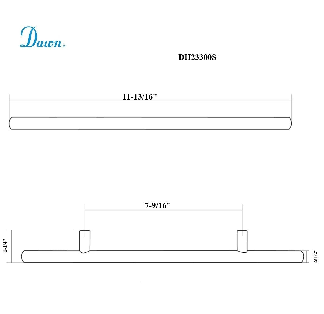 Dawn Dawn 23 series handles,11-13/16" x  1-1/4"(20/box) DH23300S