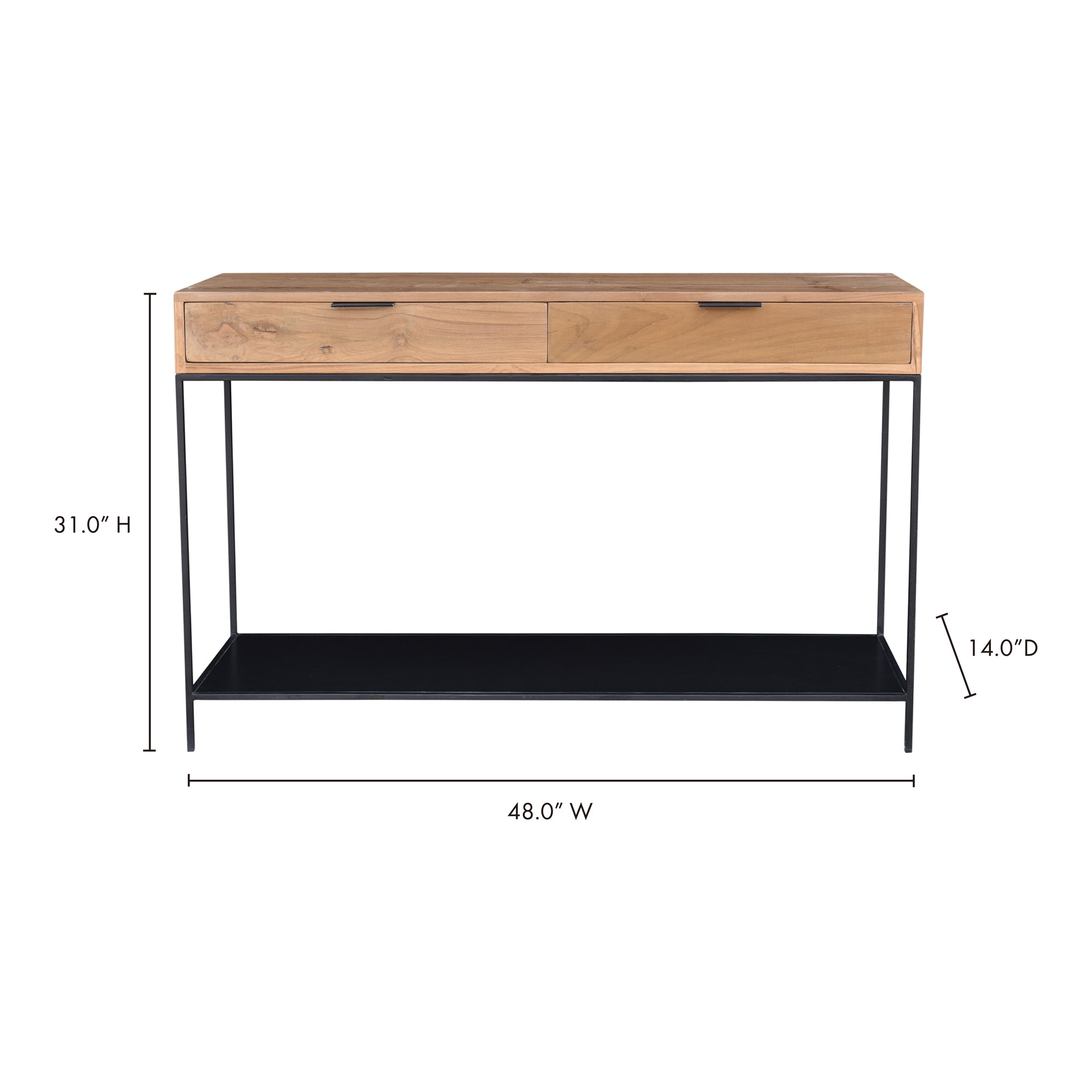 Moes Joliet Console Table Natural DR-1325-24