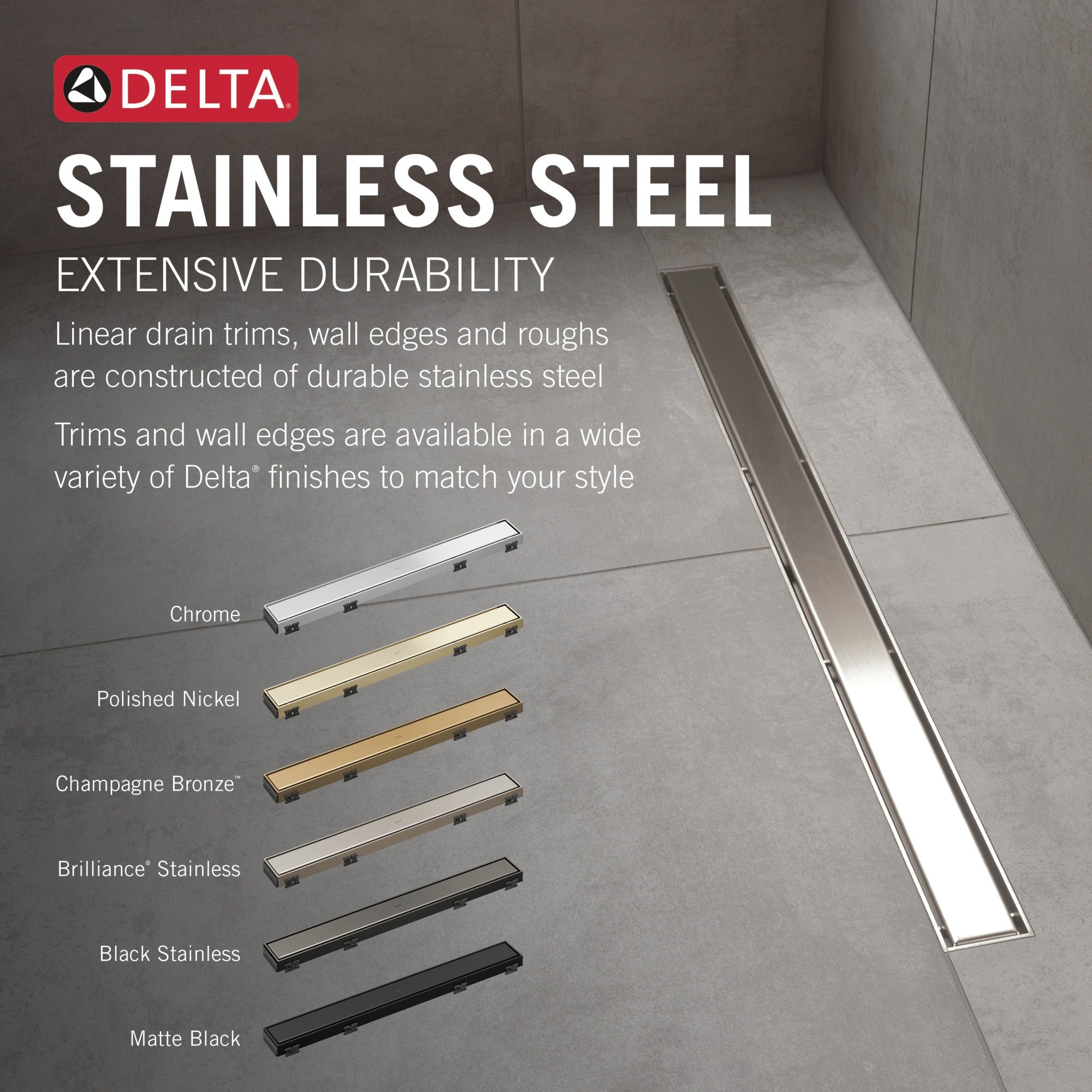 Delta Other 24" Linear Shower Drain Rough