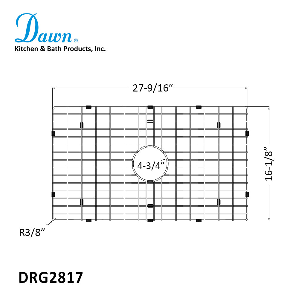 Dawn Bottom Grid- Fits for DSR2817 & DSRF2820 size: 27-9/16"x16-1/8"x1"