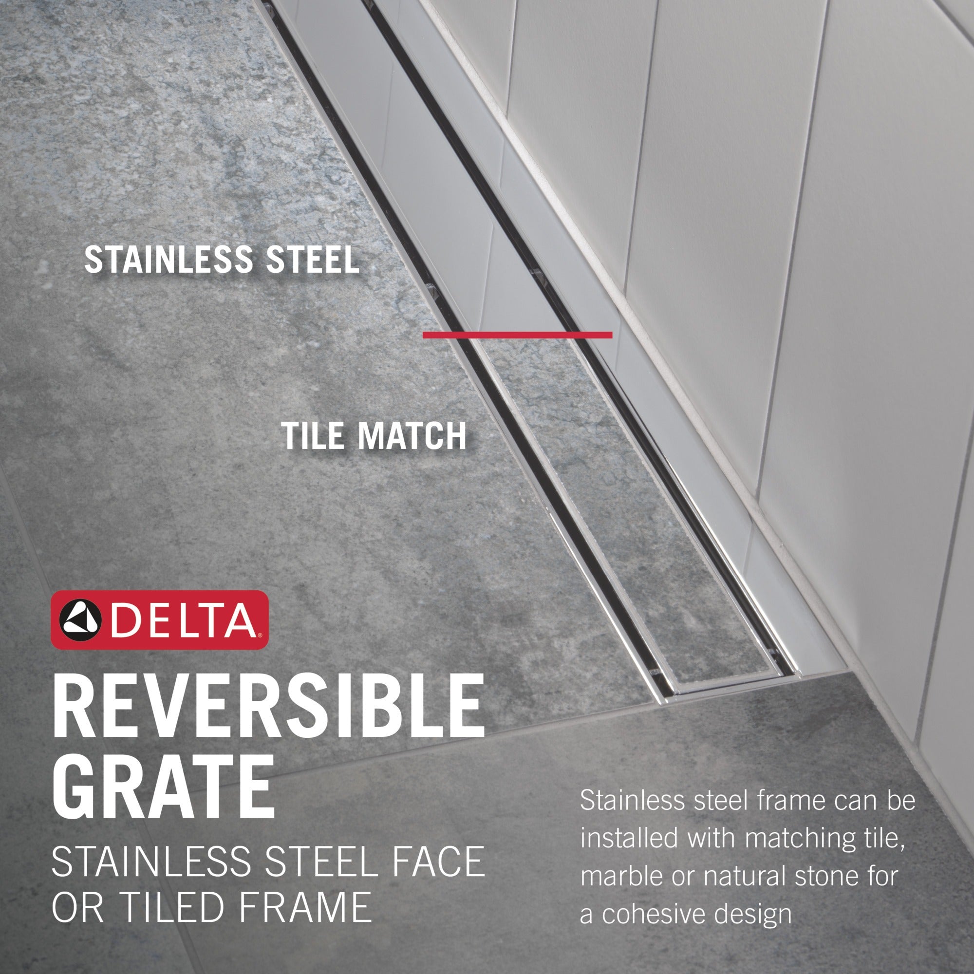 Delta Other 24" Reversible Linear Shower Drain Trim