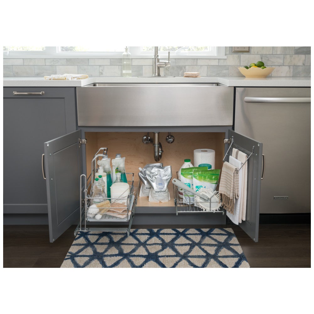 Hardware Resources Door Mount 3-Tier Dishcloth Rack
