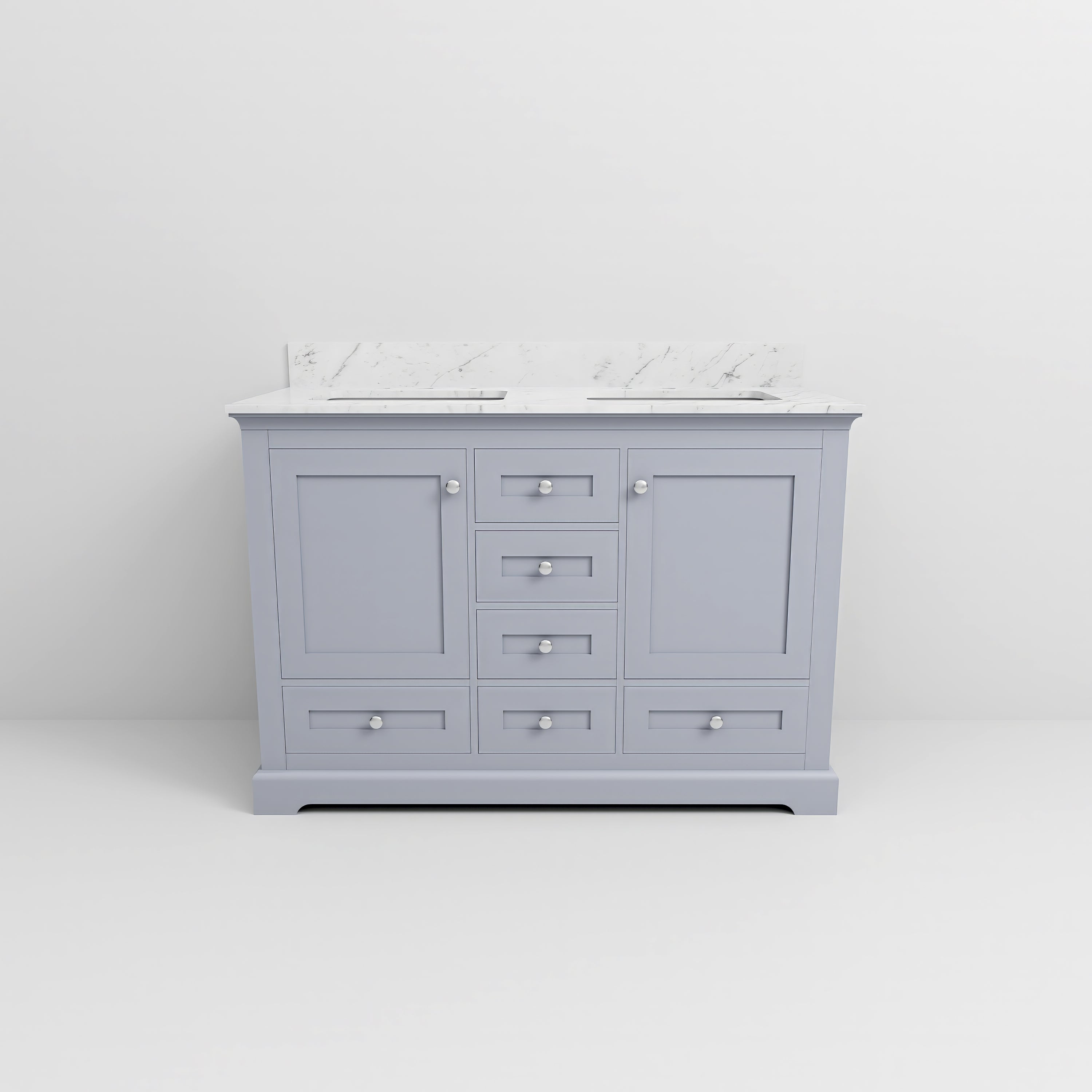 Dukes 48 in. W x 22 in. D Dark Grey Double Bath Vanity