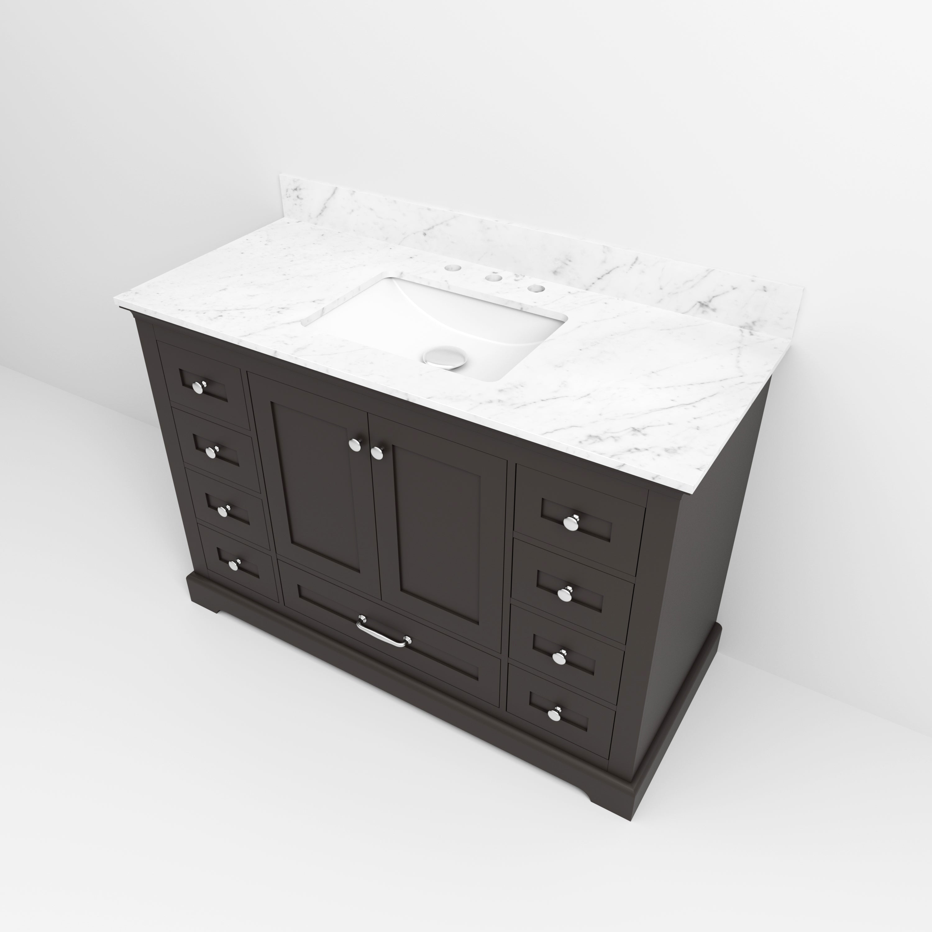 Dukes 48 in. W x 22 in. D Espresso Single Bath Vanity