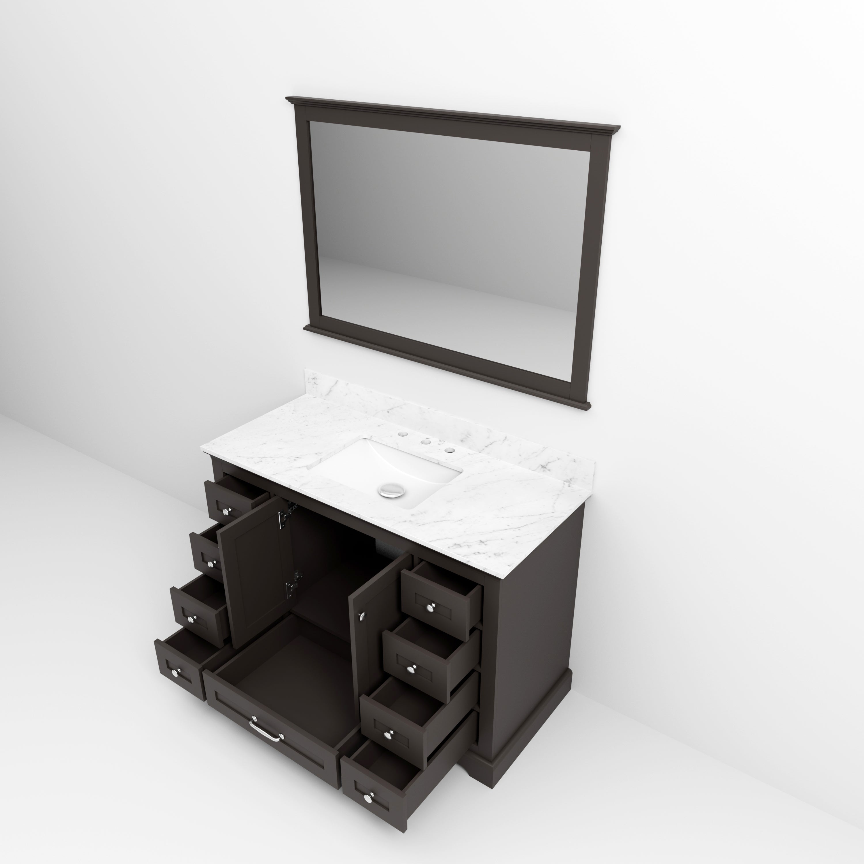 Dukes 48 in. W x 22 in. D Espresso Single Bath Vanity