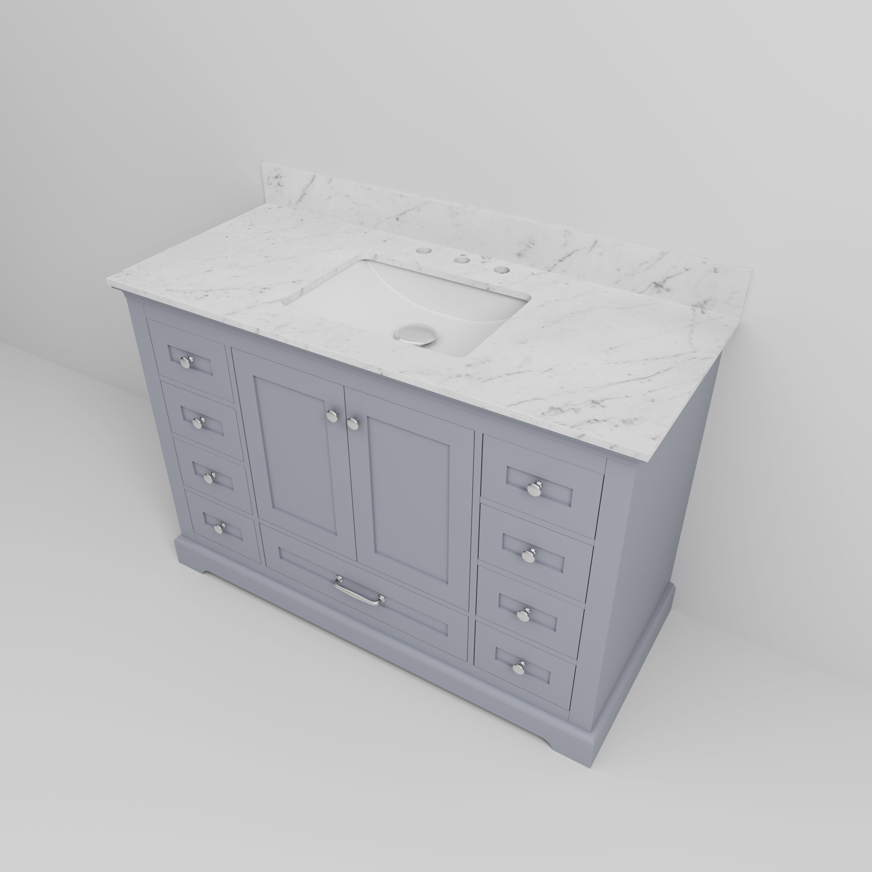 Dukes 48 in. W x 22 in. D Dark Grey Single Bath Vanity