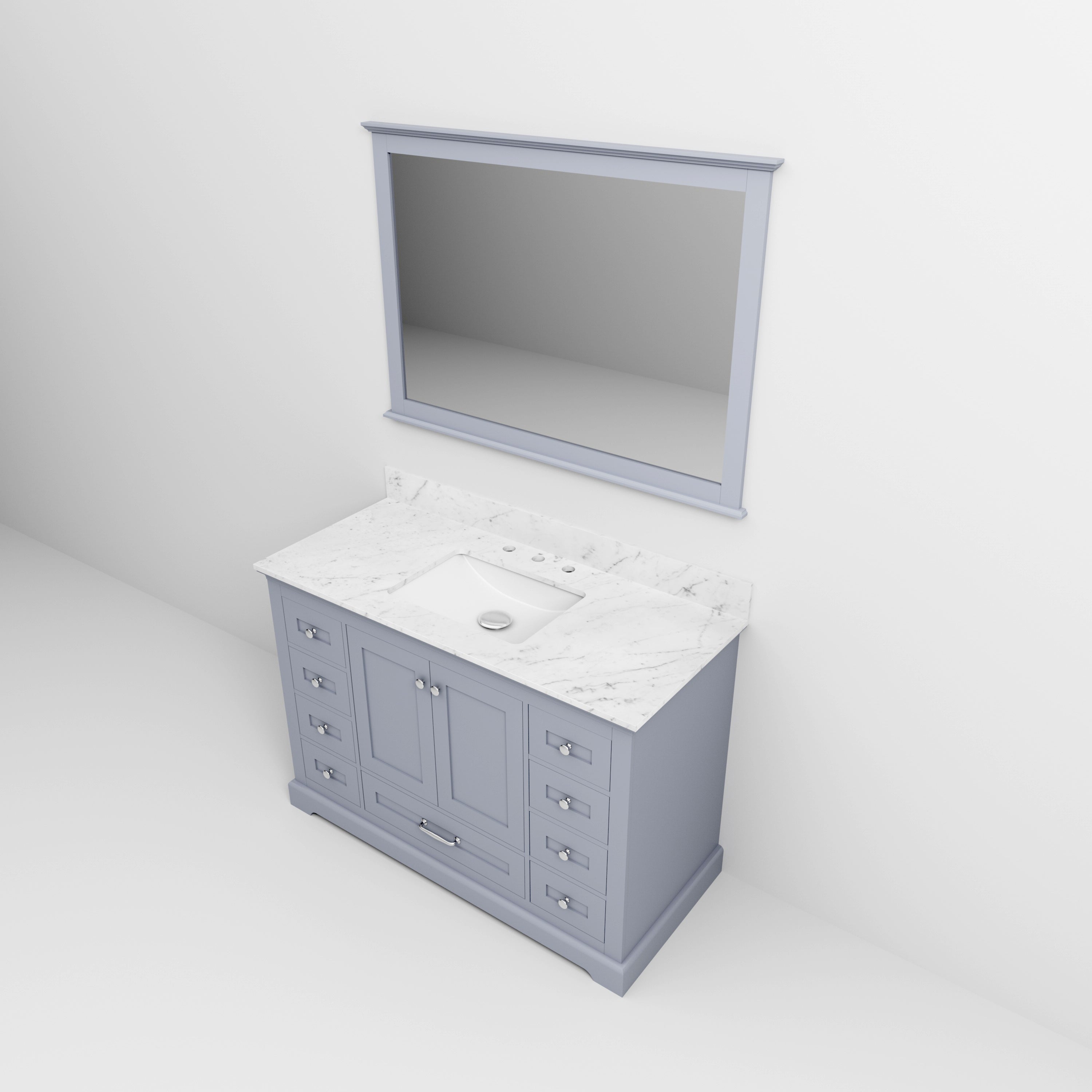 Dukes 48 in. W x 22 in. D Dark Grey Single Bath Vanity