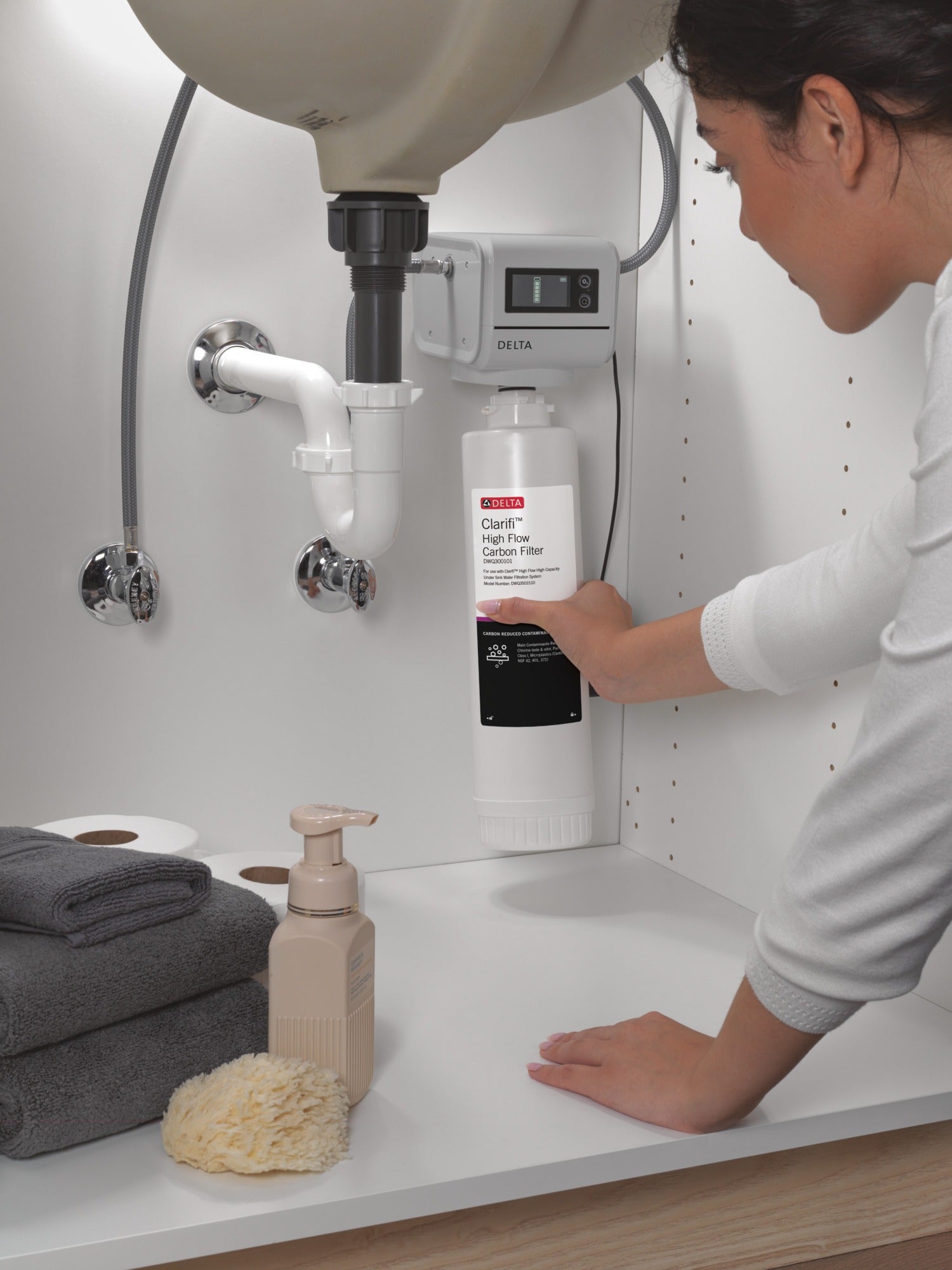 Delta Clarifi™ High Flow High Capacity Under Sink Water Filtration System