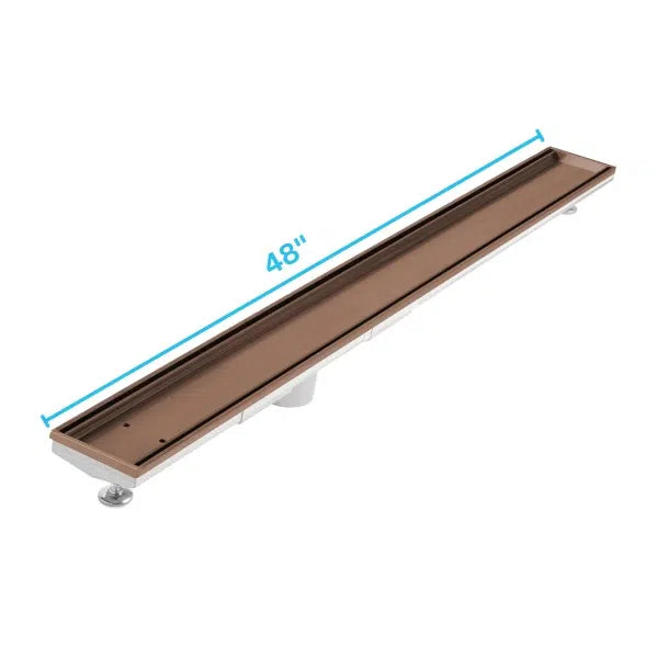 Mist (Tile-In) Adjustable Delmar Linear Drain 2" outlet