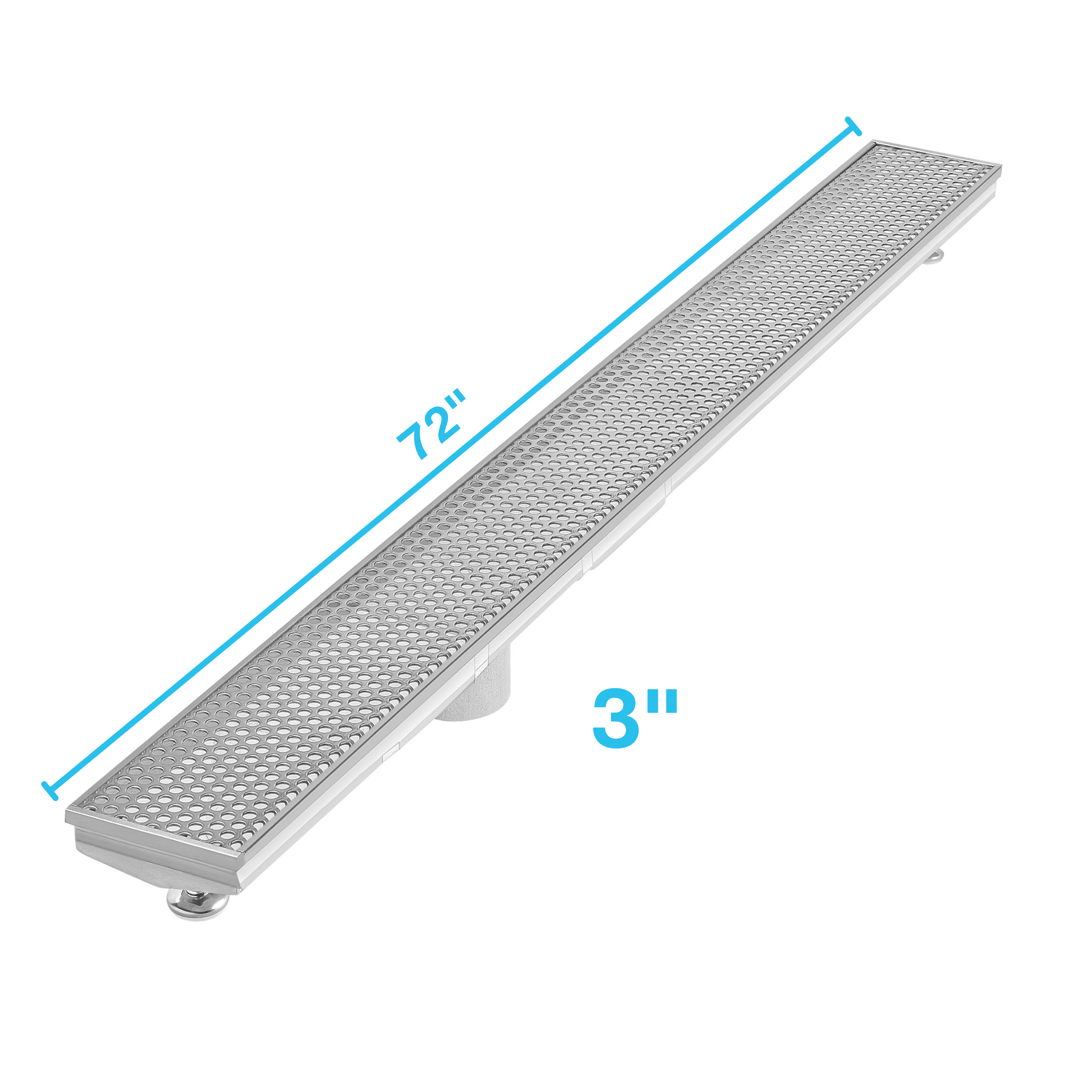 Perforated Adjustable Kit Delmar Linear Drain 3" High Flow
