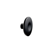 Round Wood "Dimple" Black Stained Cabinet Knob