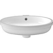 Duravit 1930 series 12 3/8'' Oval Undermount Sink in White with Overflow