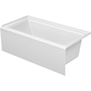 Duravit Architec 60'' x 30'' Rectangular Alcove Bathtub in White Acrylic with Right Drain, Drain Sold Separately