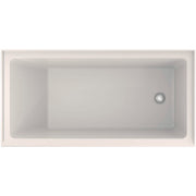 Duravit Vero 60'' x 30'' Rectangular Alcove Bathtub in White Acrylic with Right Drain, Drain Included
