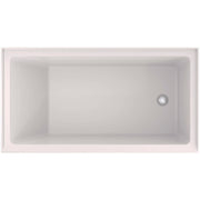Duravit Vero 60'' x 32'' Rectangular Alcove Bathtub in White Acrylic with Right Drain, Drain Included