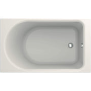 Duravit D-Neo 60'' x 36'' Rectangular Drop In Bathtub in White Acrylic with Reversible Drain, Drain Sold Separately