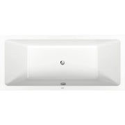 Duravit No.1 72'' x 36'' Rectangular Drop In Bathtub in White Acrylic with Reversible Drain, Drain Sold Separately