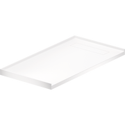 Duravit Vero 60'' x 32'' Rectangular Solid Surface Single Threshold Shower Base in Matte White with Drain, Drain Sold Separately