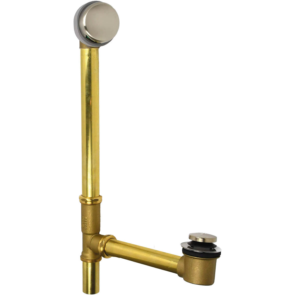 Duravit Brass Toe-Tap Bathtub Drain