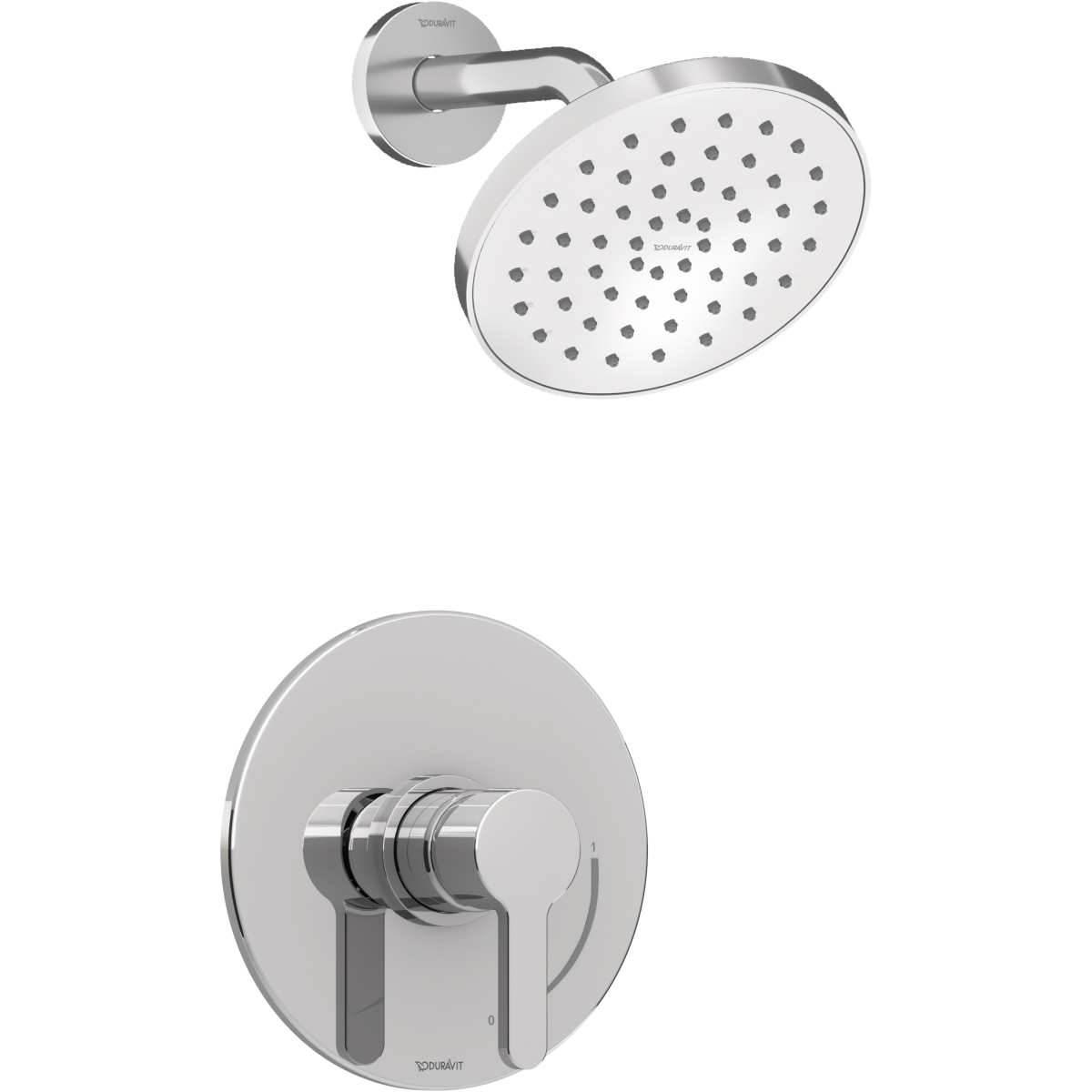 Duravit C.1 Single Function Shower Faucet Kit, Pressure BalanceValve Included