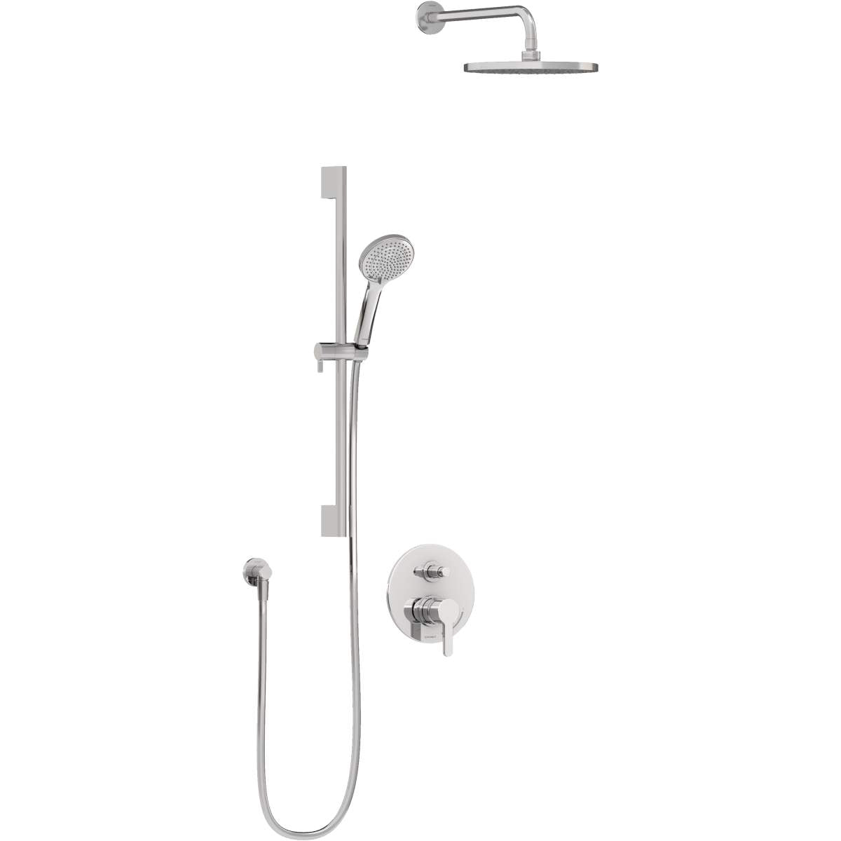 Duravit C.1 Two Handle Three Function Shower System Pressure Balance Valve Included