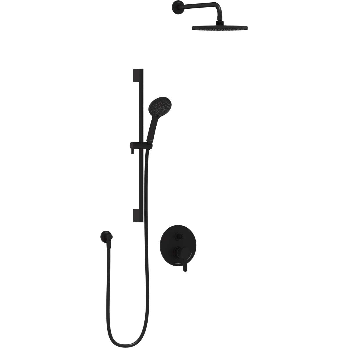 Duravit C.1 Two Handle Three Function Shower System Pressure Balance Valve Included