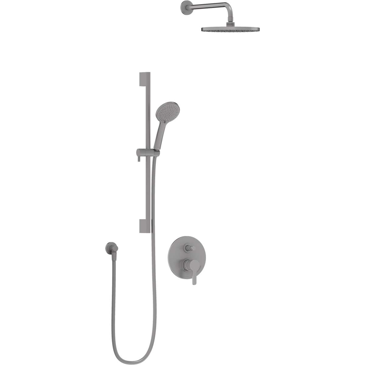 Duravit C.1 Two Handle Three Function Shower System Pressure Balance Valve Included