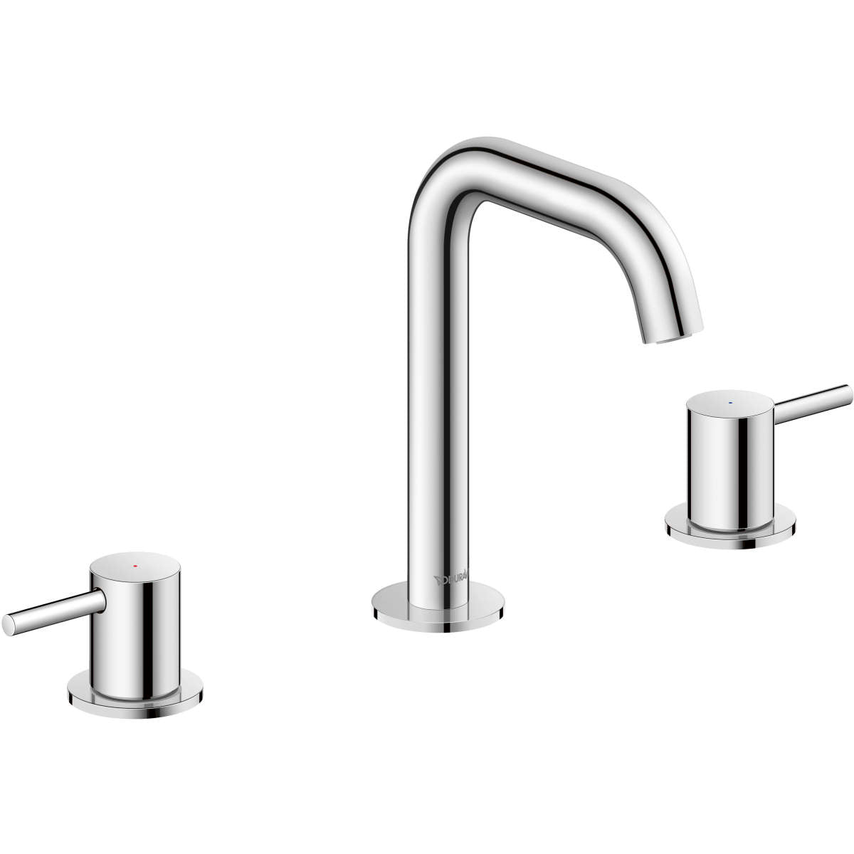 Duravit DuraCircle 7 1/2'' Two Handle Widespread Bathroom Sink Faucet, Drain Included