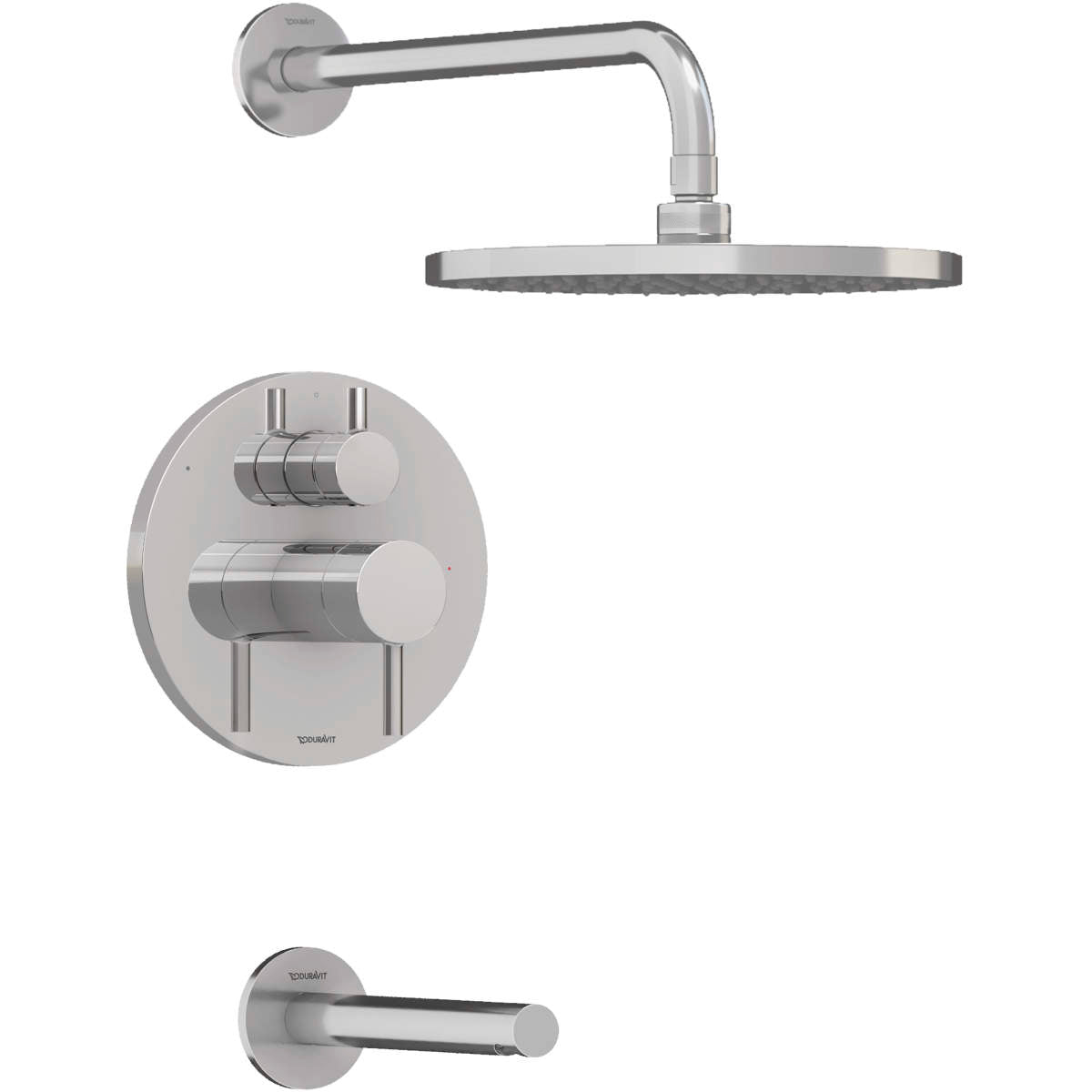Duravit DuraCircle Single Function Tub and Shower Faucet Kit, Pressure BalanceValve Included