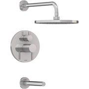 Duravit DuraCircle Single Function Tub and Shower Faucet Kit, Pressure BalanceValve Included