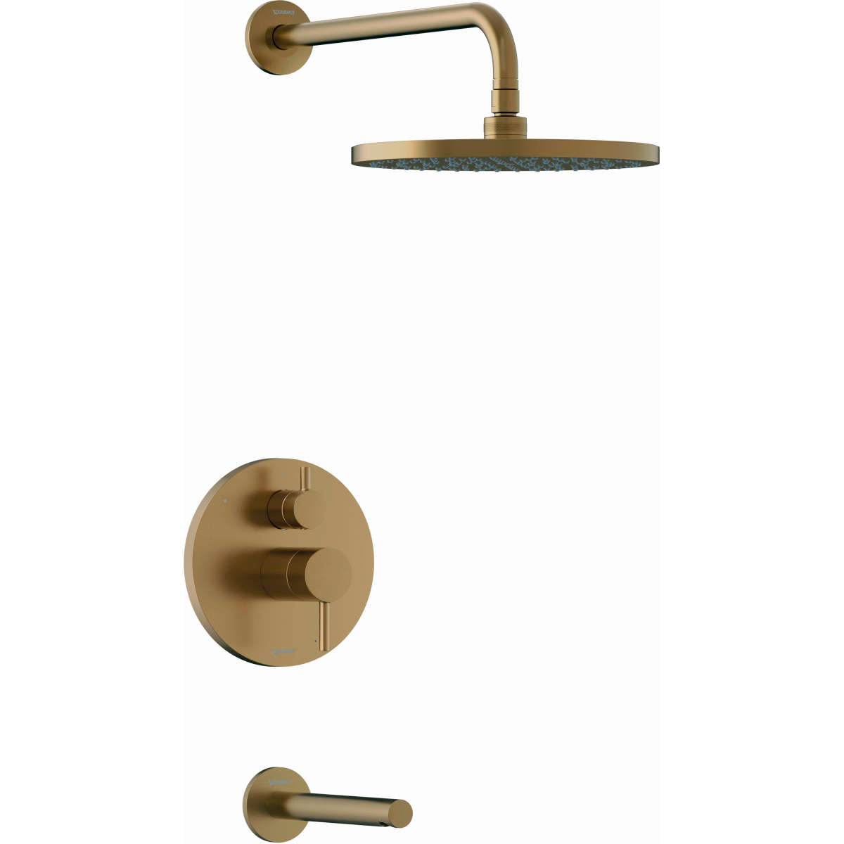 Duravit DuraCircle Single Function Tub and Shower Faucet Kit, Pressure BalanceValve Included
